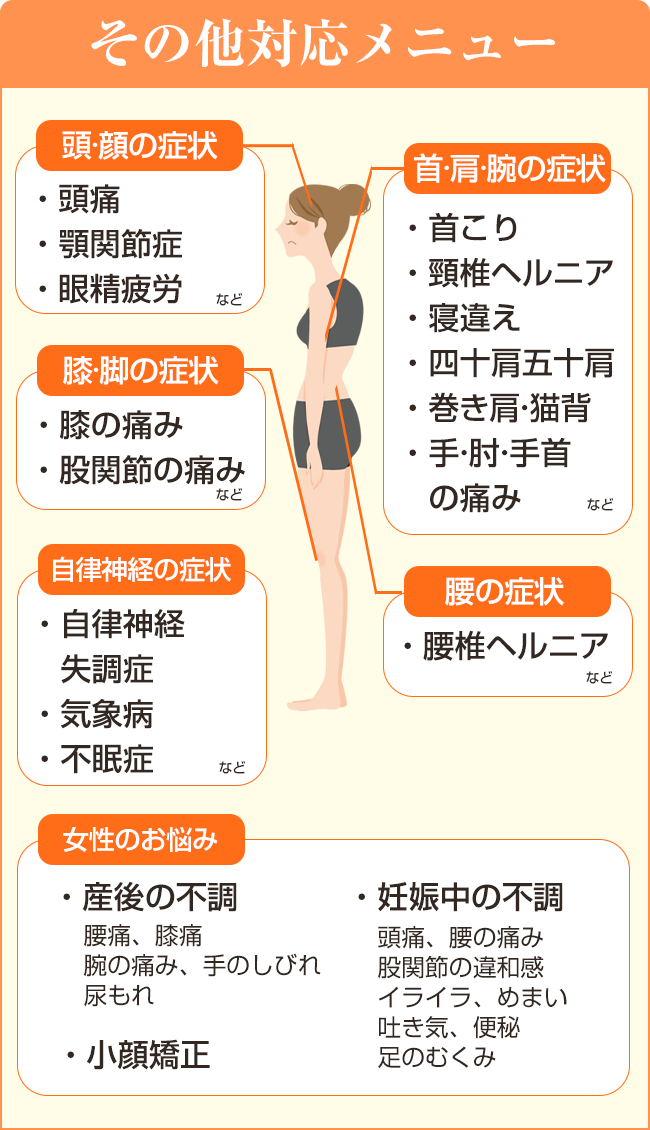 その他対応メニュー